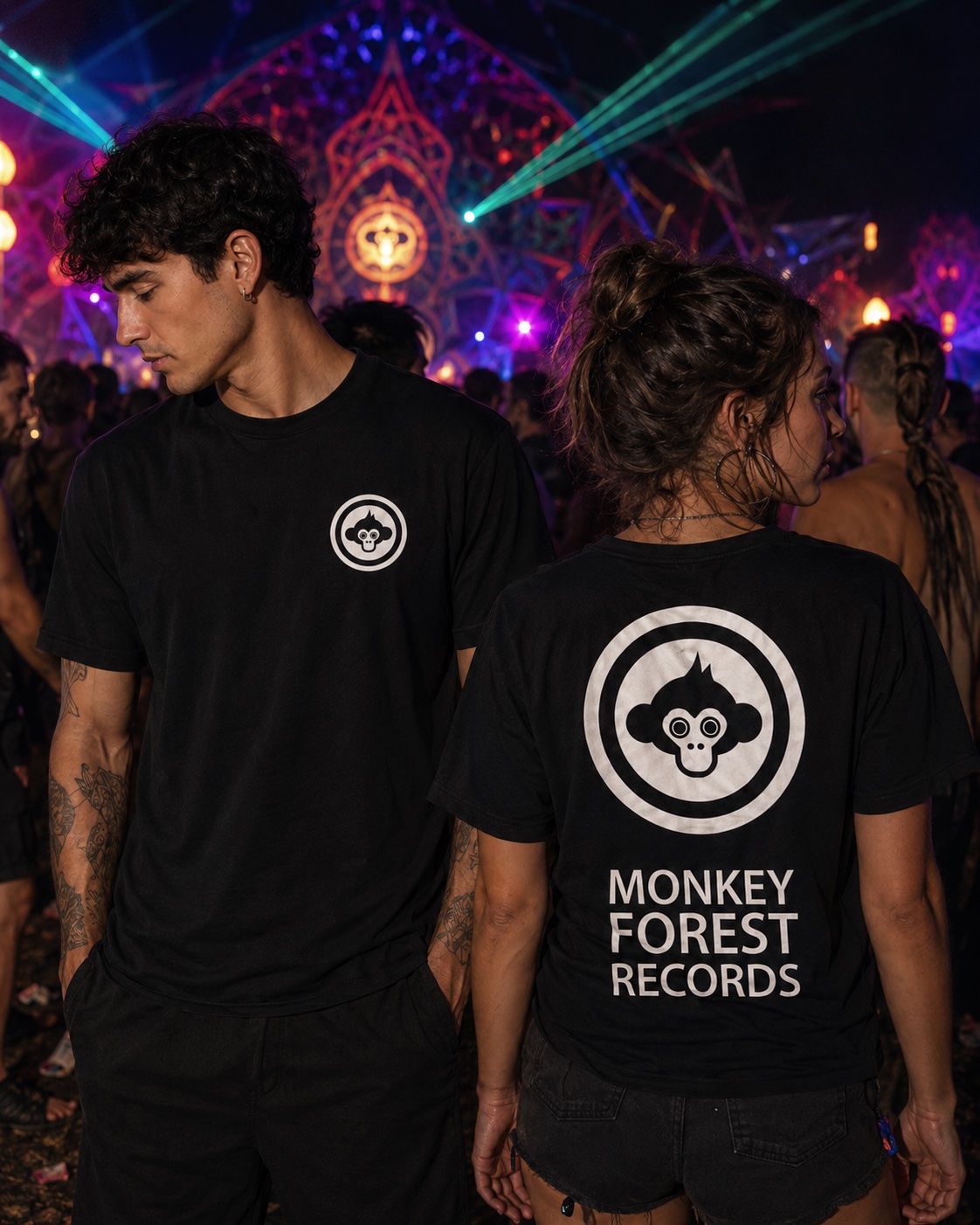 Monkey Forest Records shirt mockup